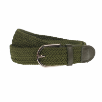 Curea elastica, casual, latime 3.5 cm, verde inchis  - NB035